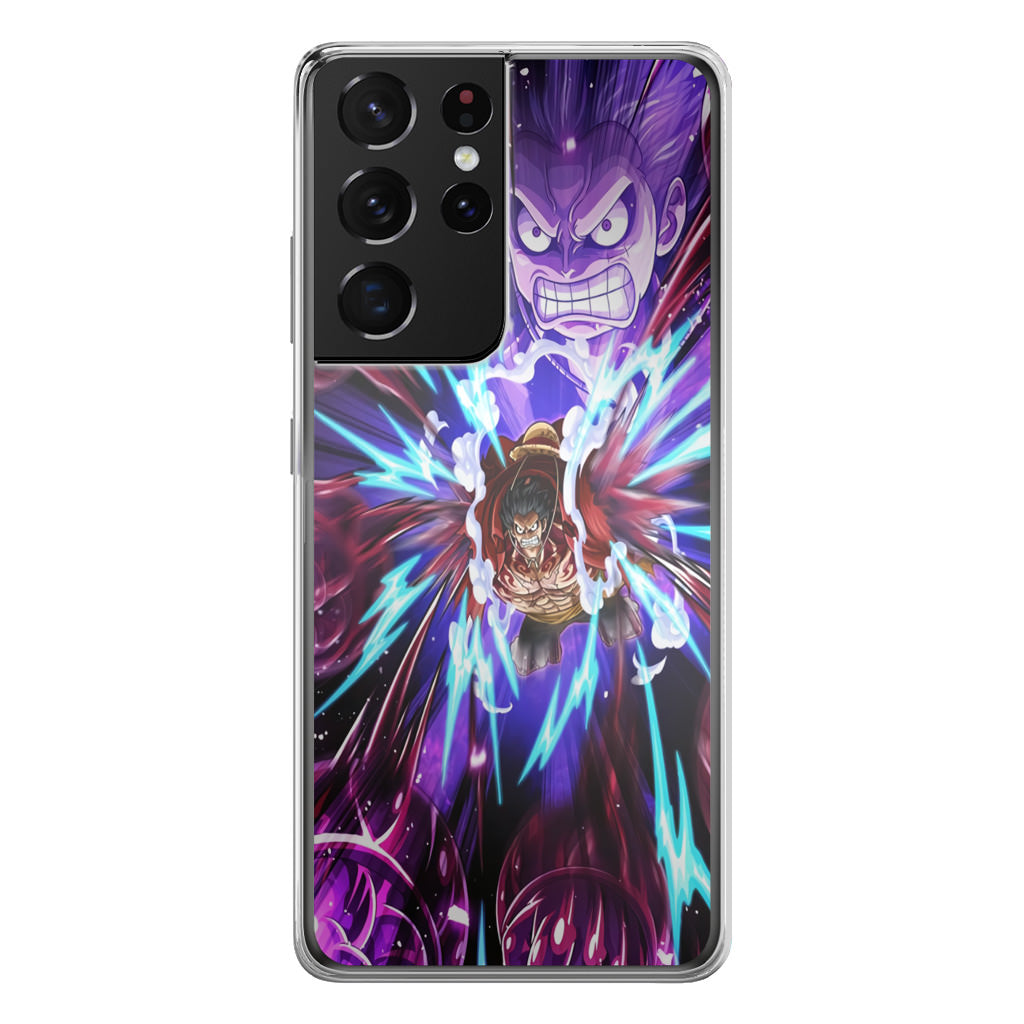 Luffy Bounce Man Gattling Gun Galaxy S21 Ultra Case