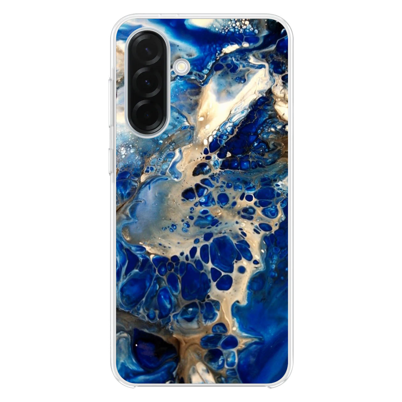 Abstract Golden Blue Paint Art Samsung Galaxy A26 5G / A36 5G / A56 5G Case
