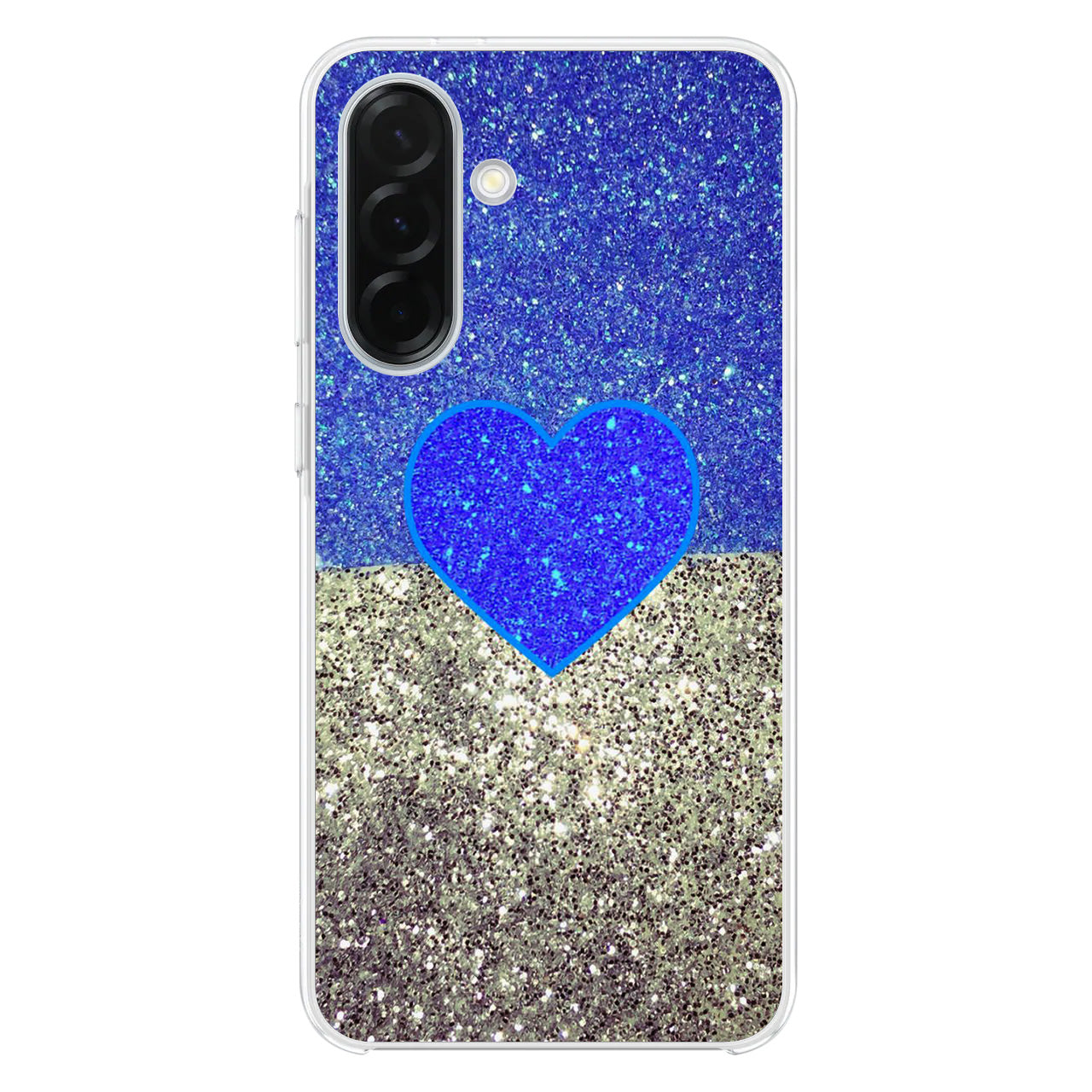 Love Glitter Blue and Grey Samsung Galaxy A26 5G / A36 5G / A56 5G Case