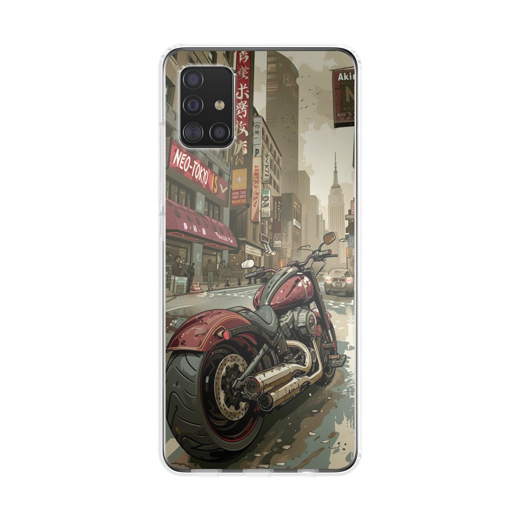 Motorcycle In Tokyo Streets Galaxy A51 / A71 Case