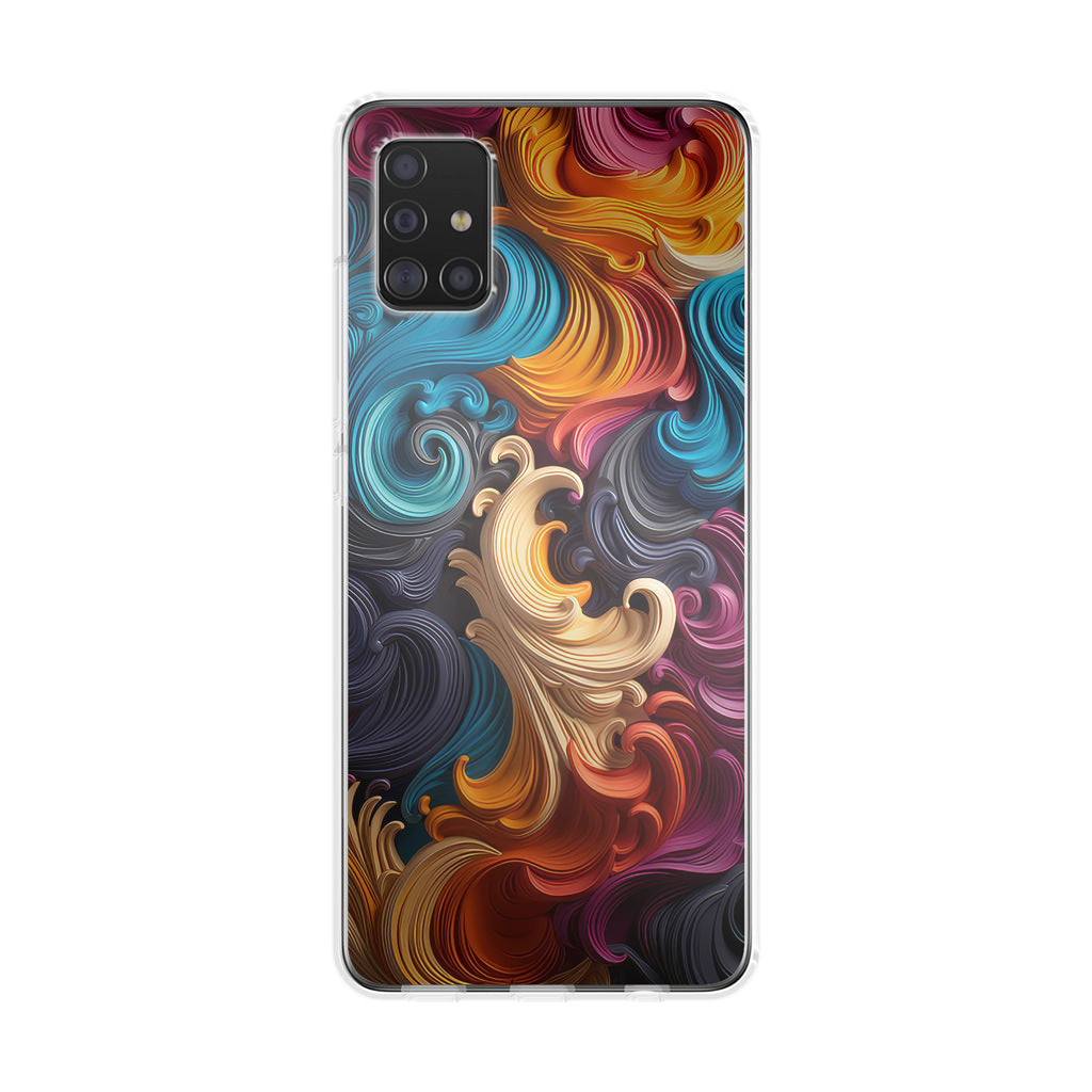 The Dance of Abstract Waves Galaxy A51 / A71 Case