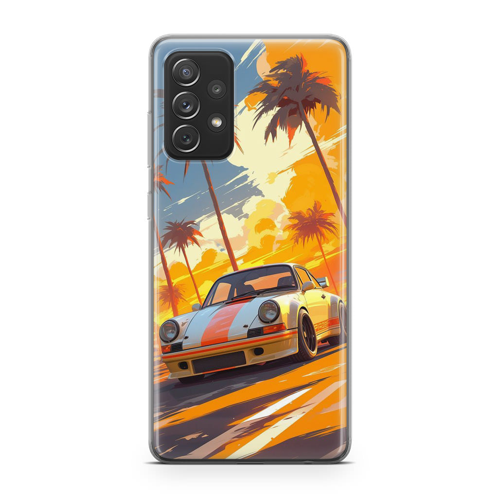 Turbo Dreams in Neon Palms Samsung Galaxy A53 5G Case
