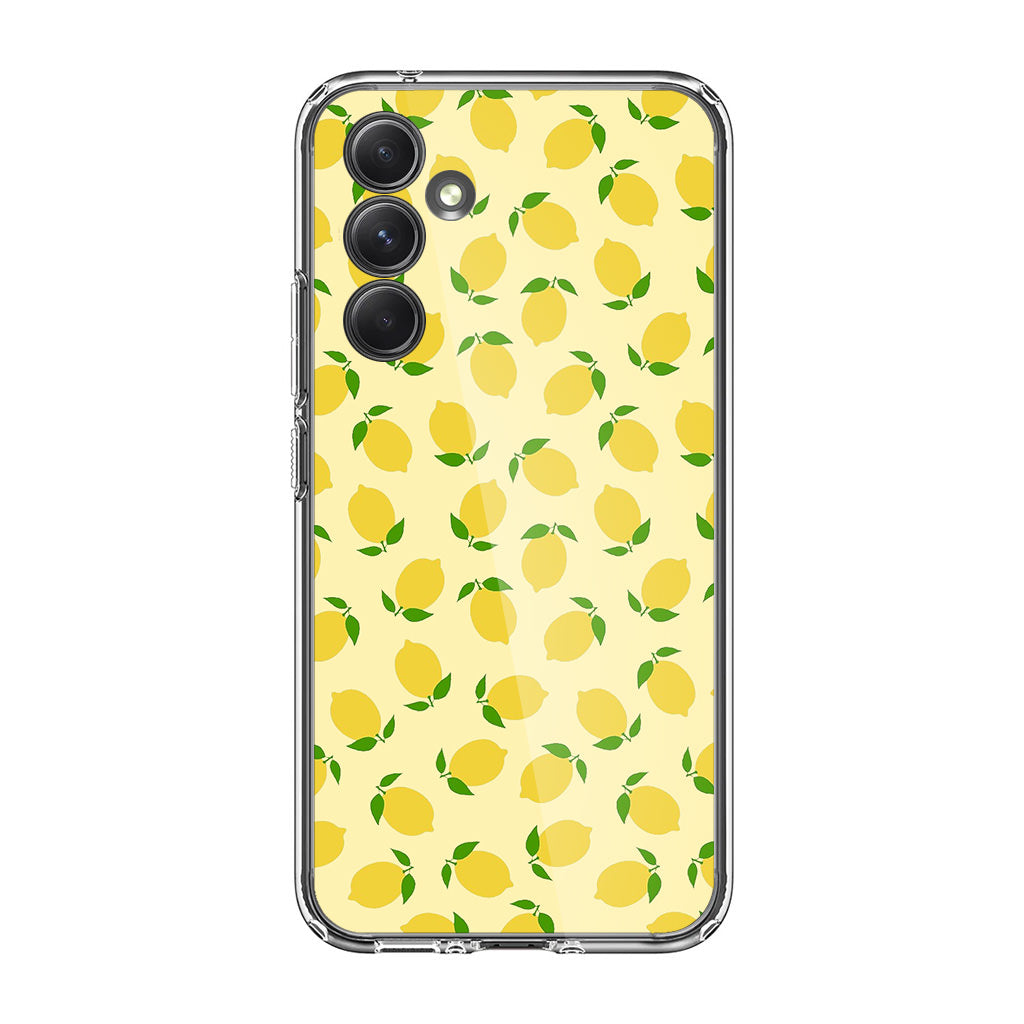 Lemons Fruit Pattern Samsung Galaxy A35 5G Case