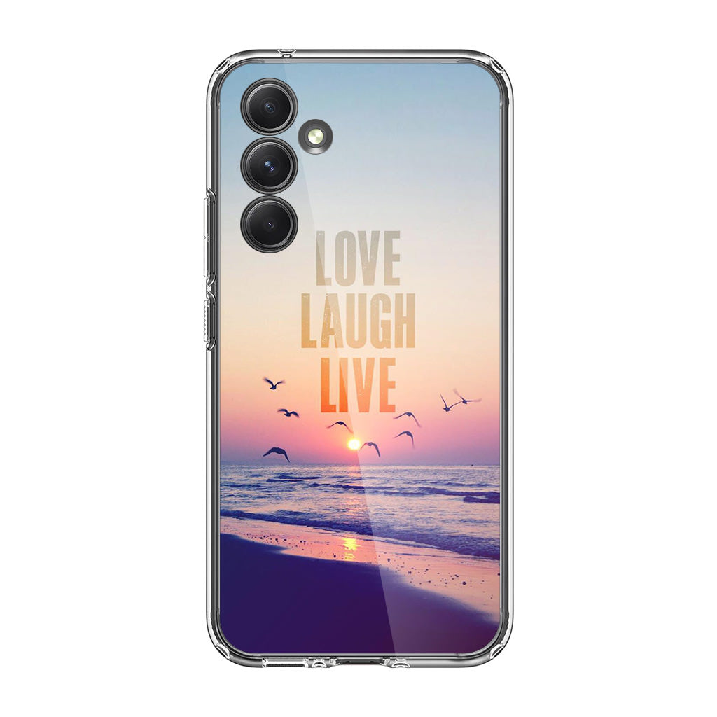Love Laugh Live Samsung Galaxy A35 5G Case