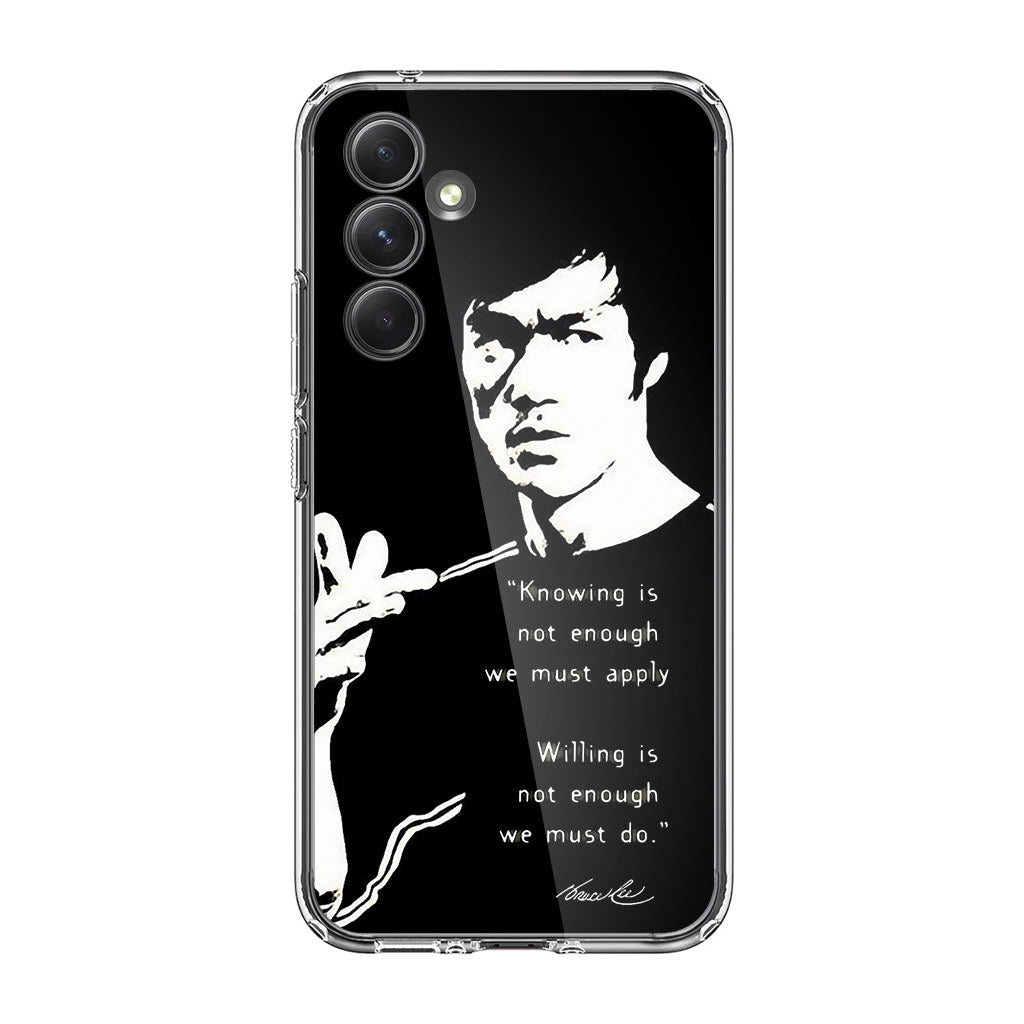 Bruce Lee Quotes Samsung Galaxy A35 5G Case