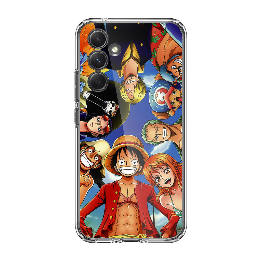 One Piece Luffy Crew Samsung Galaxy A35 5G Case