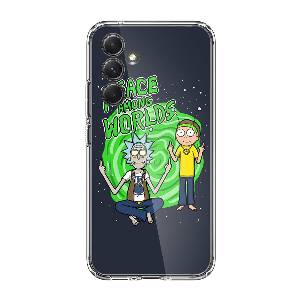 Rick And Morty Peace Among Worlds Samsung Galaxy A35 5G Case