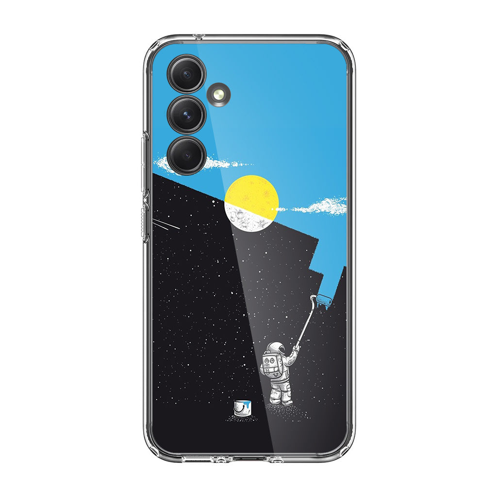 Space Paiting Day Samsung Galaxy A35 5G Case