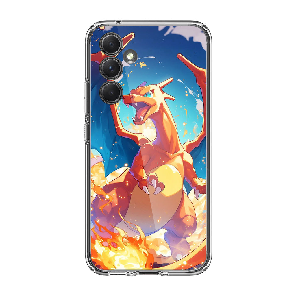 Charizard Crimson Storm Samsung Galaxy A35 5G Case