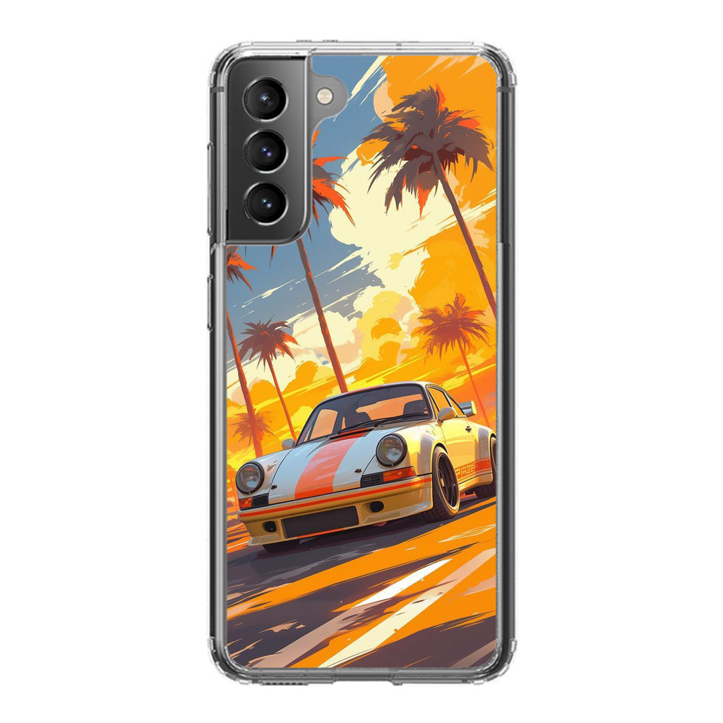 Turbo Dreams in Neon Palms Samsung Galaxy S21 / S21 Plus / S21 FE 5G Case