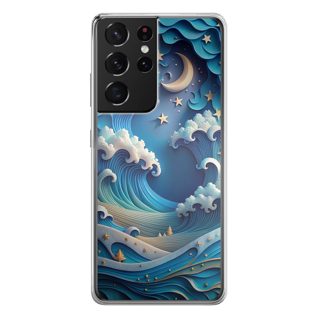 Dreamtide Where Stars Kiss the Sea Samsung Galaxy S21 Ultra Case