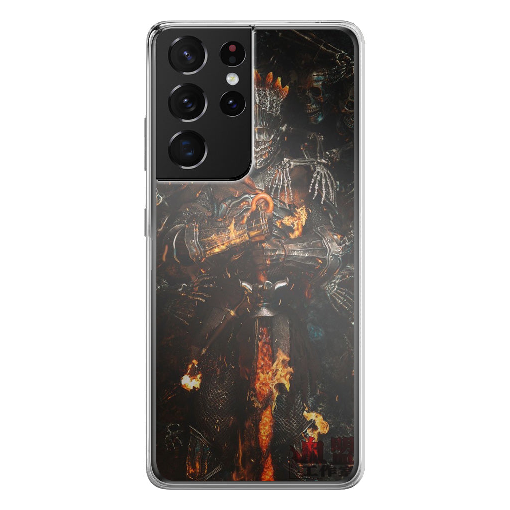 Ember King Warden Cursed Flame Samsung Galaxy S21 Ultra Case