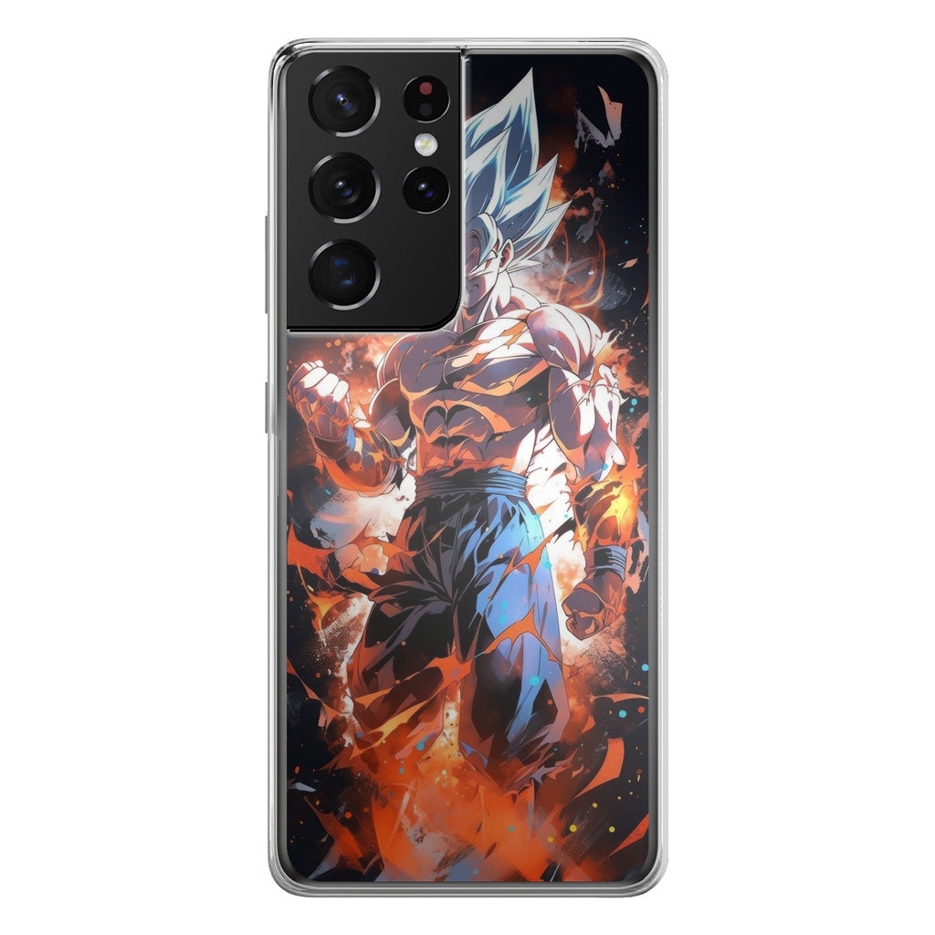 Goku Unleash The Power Samsung Galaxy S21 Ultra Case