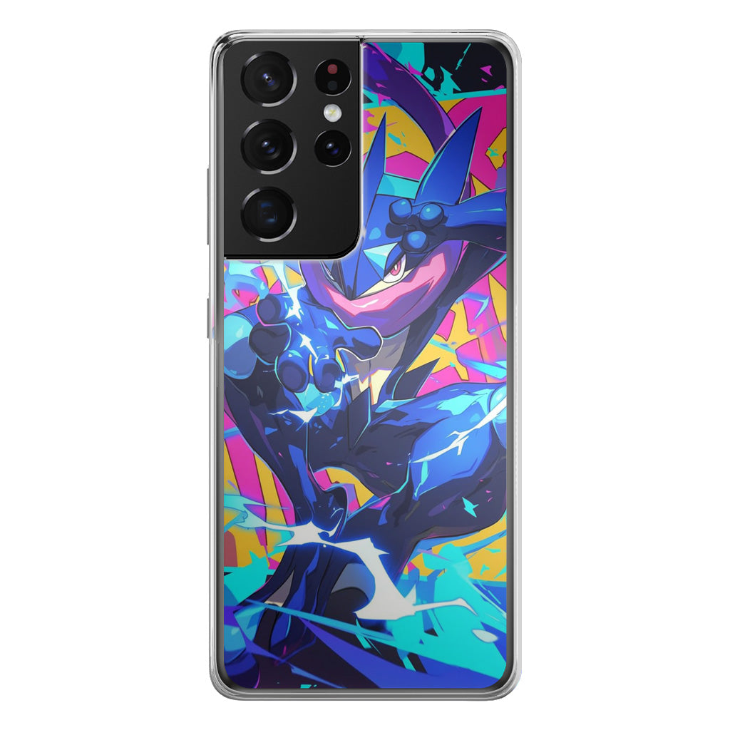 Greninja Aqua Blast Samsung Galaxy S21 Ultra Case