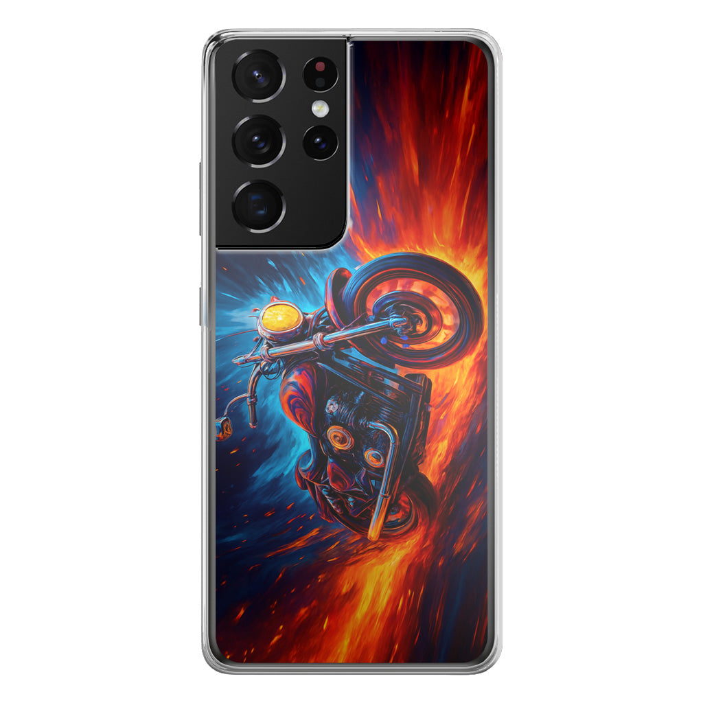 Ride Through Fire and Ice Samsung Galaxy S21 Ultra Case