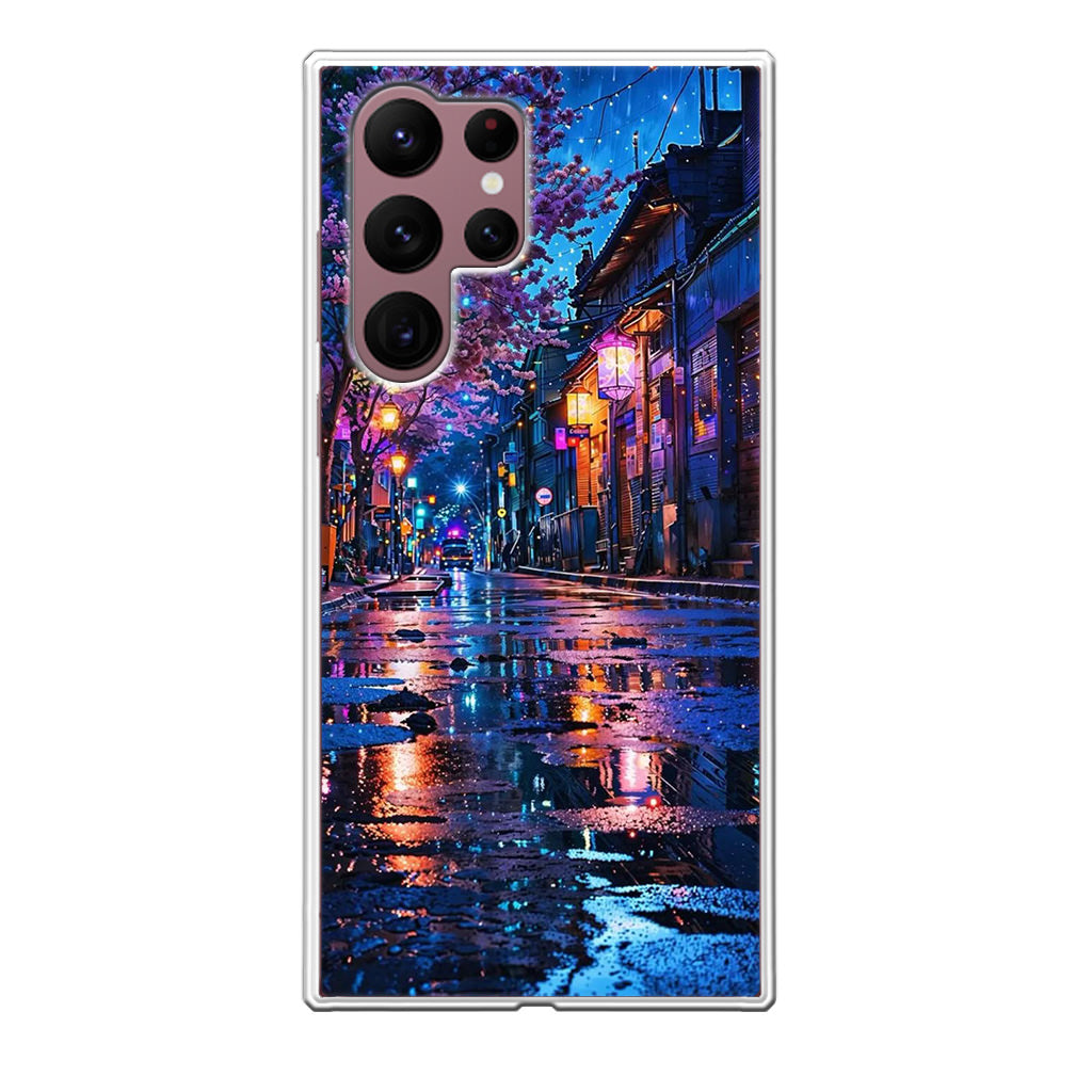 Midnight Sakura Glow Samsung Galaxy S22 Ultra 5G Case