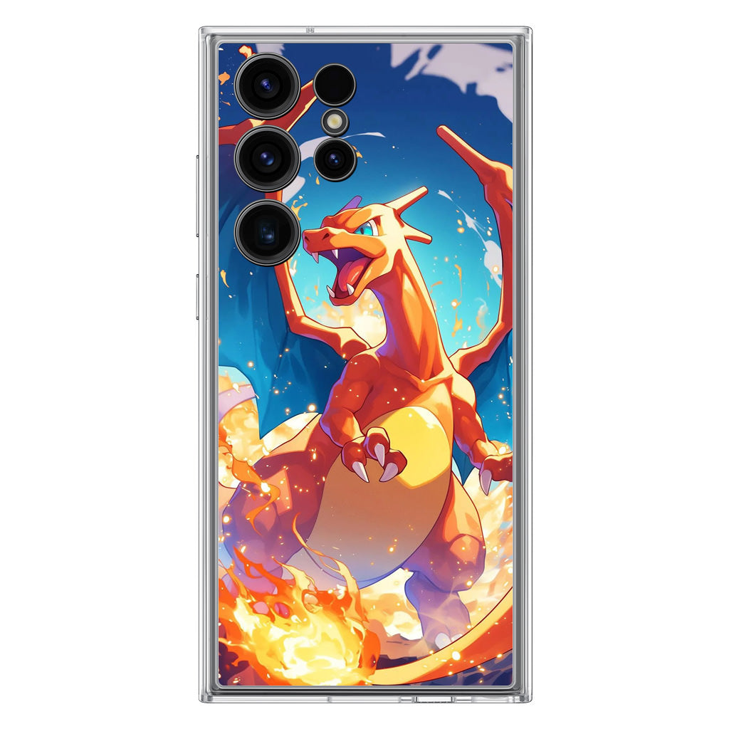 Charizard Crimson Storm Samsung Galaxy S23 Ultra Case