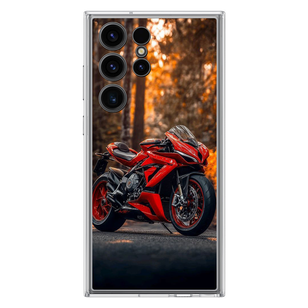 Crimson Velocity in Autumn Flame Samsung Galaxy S23 Ultra Case