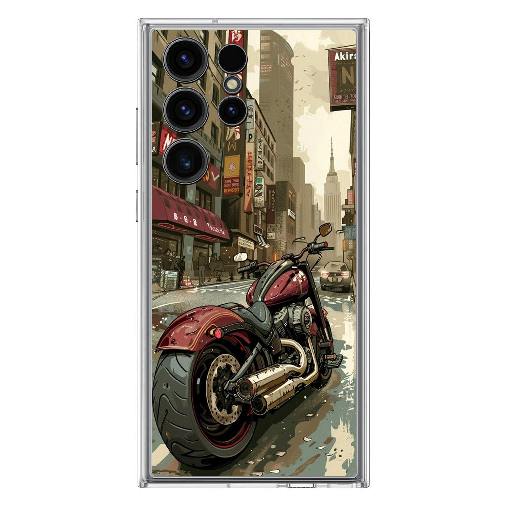 Motorcycle In Tokyo Streets Samsung Galaxy S23 Ultra Case