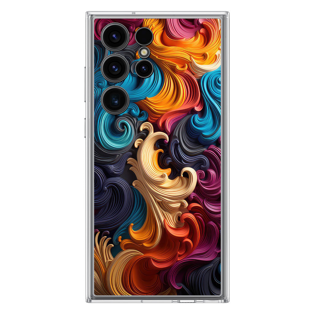 The Dance of Abstract Waves Samsung Galaxy S23 Ultra Case