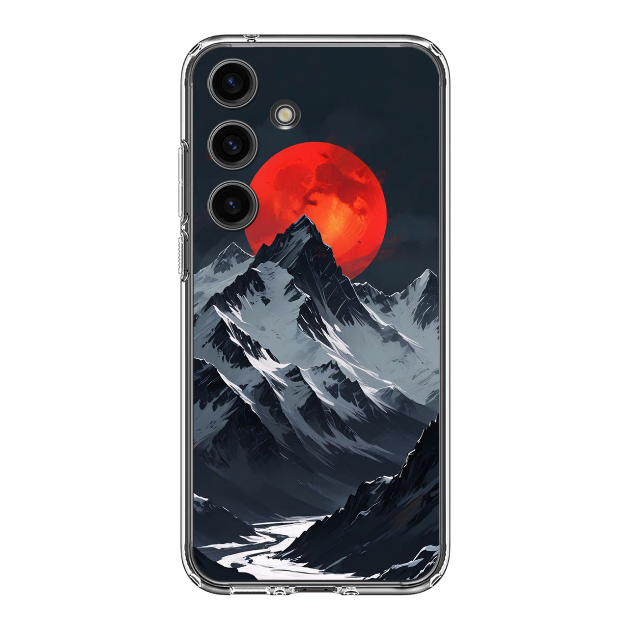 Crimson Eclipse The Mountain Samsung Galaxy S24 FE Case