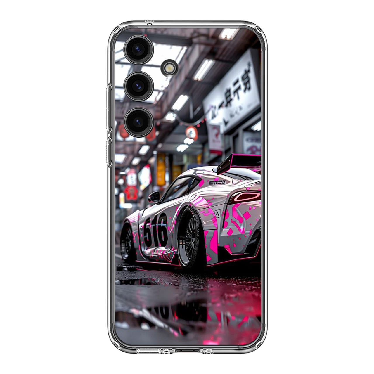 Neon Apex Drift Dreams Samsung Galaxy S24 FE Case