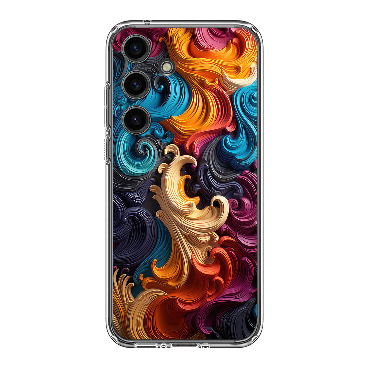 The Dance of Abstract Waves Samsung Galaxy S24 FE Case