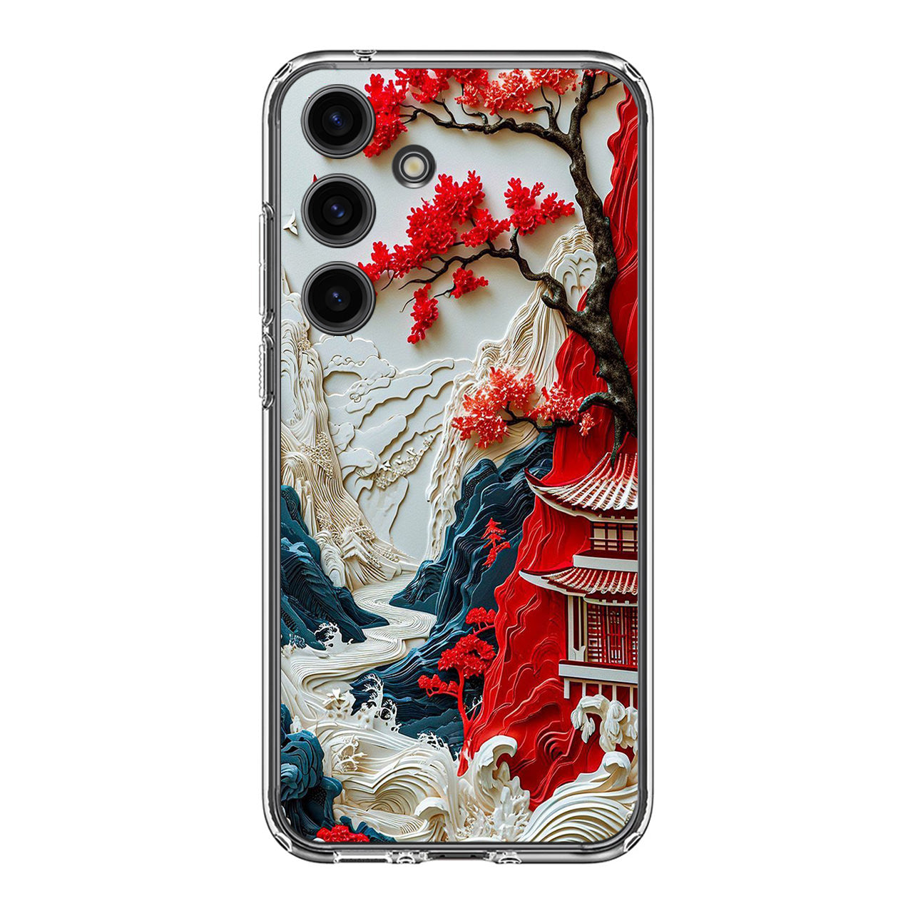 Whispers of the Crimson Zen Samsung Galaxy S24 FE Case