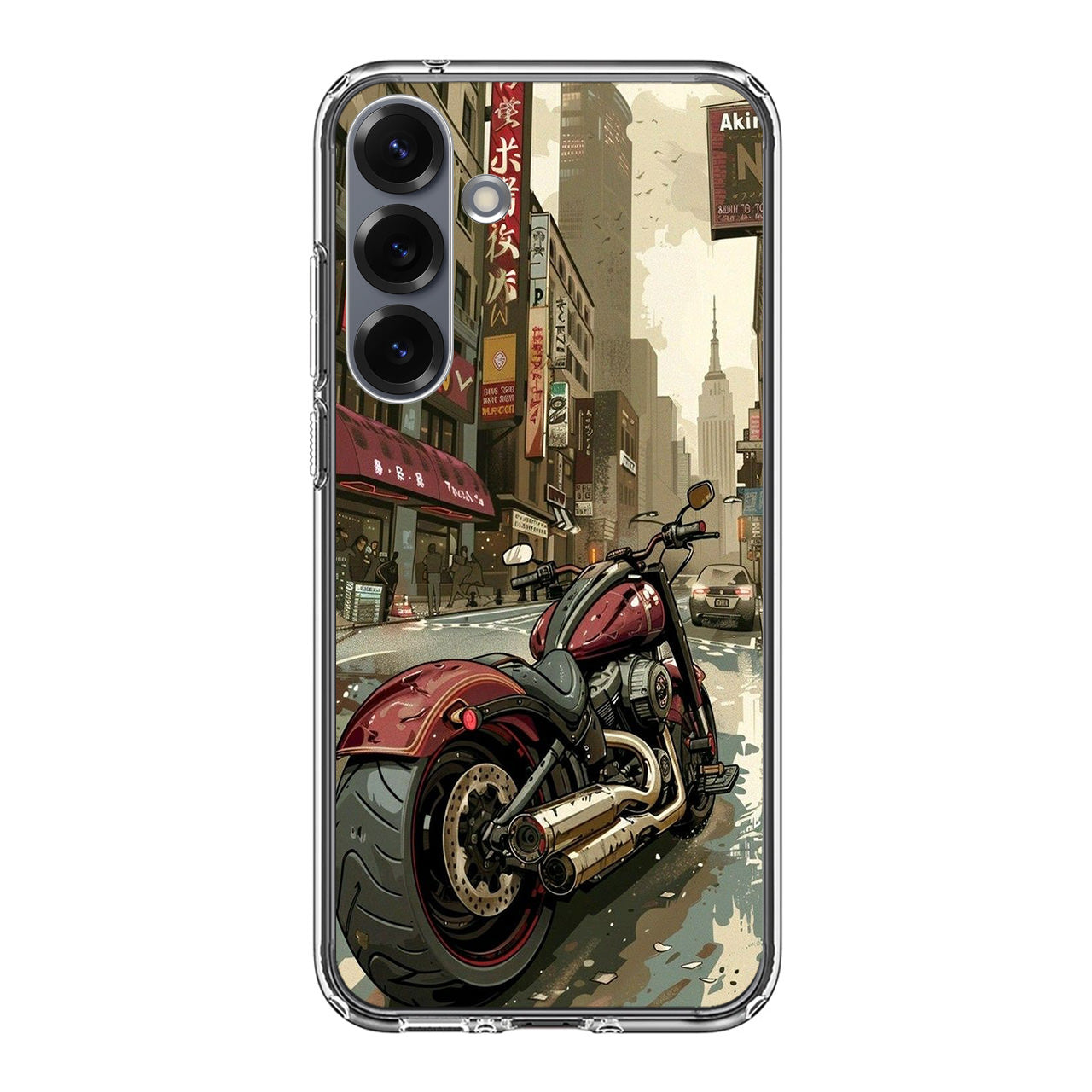 Motorcycle In Tokyo Streets Samsung Galaxy S25 / S25 Plus Case