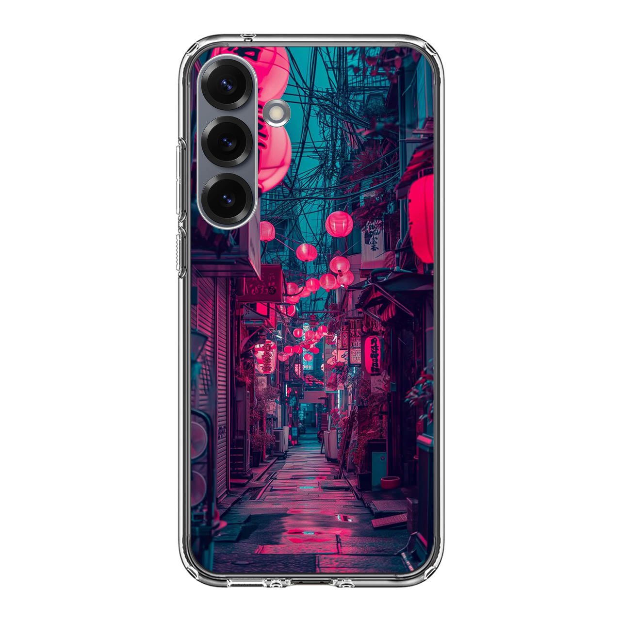 Neon Veins of the Night Market Samsung Galaxy S25 / S25 Plus Case