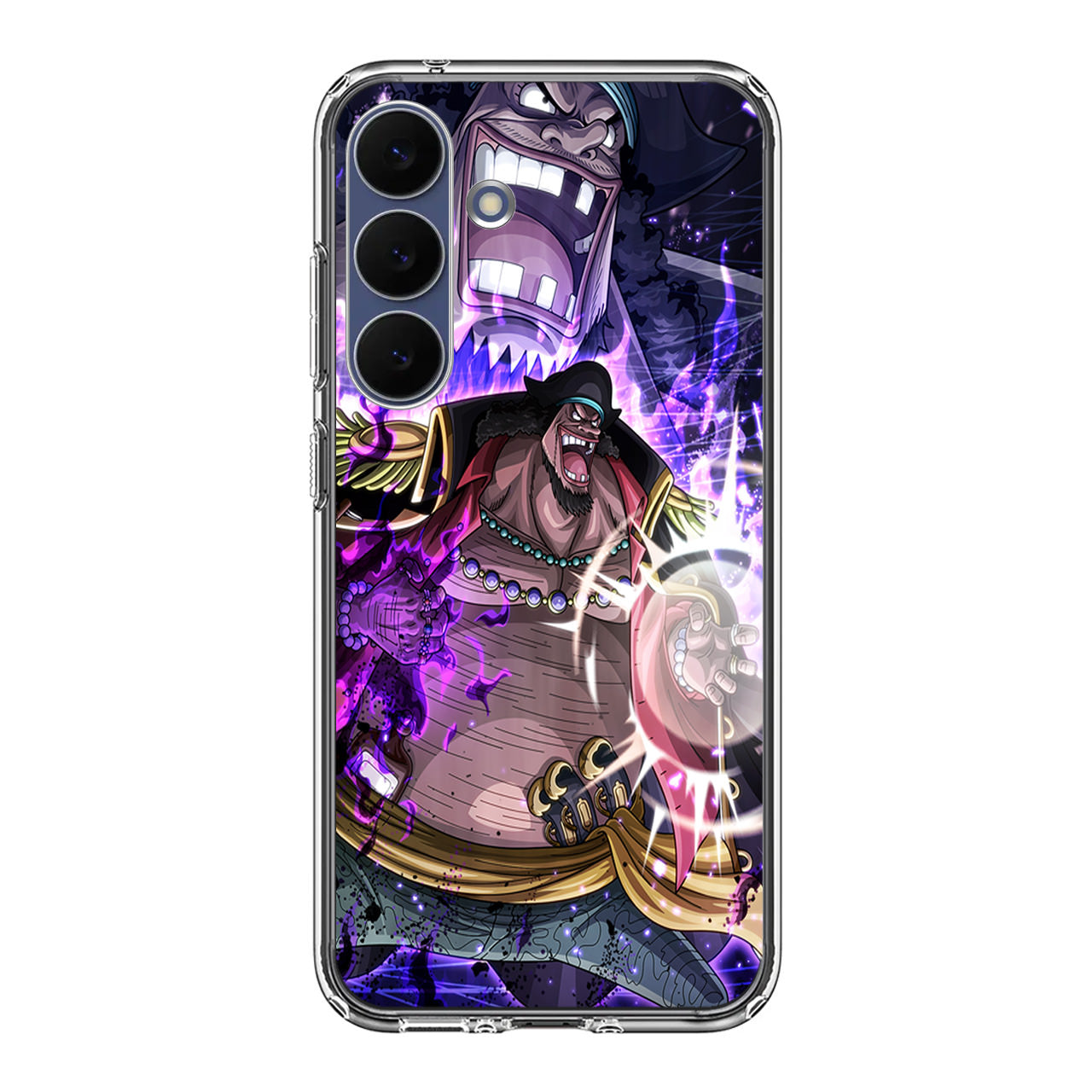 Kurohige With Two Devil Fruits Power Samsung Galaxy S25 FE Case