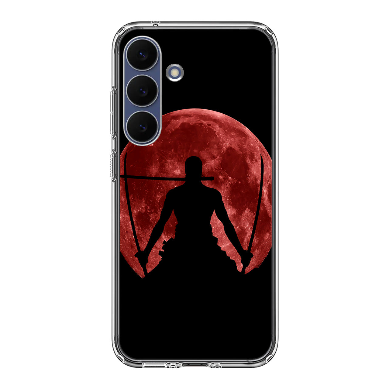 Silhouette Of Zoro In Santoryu Mode Samsung Galaxy S25 FE Case
