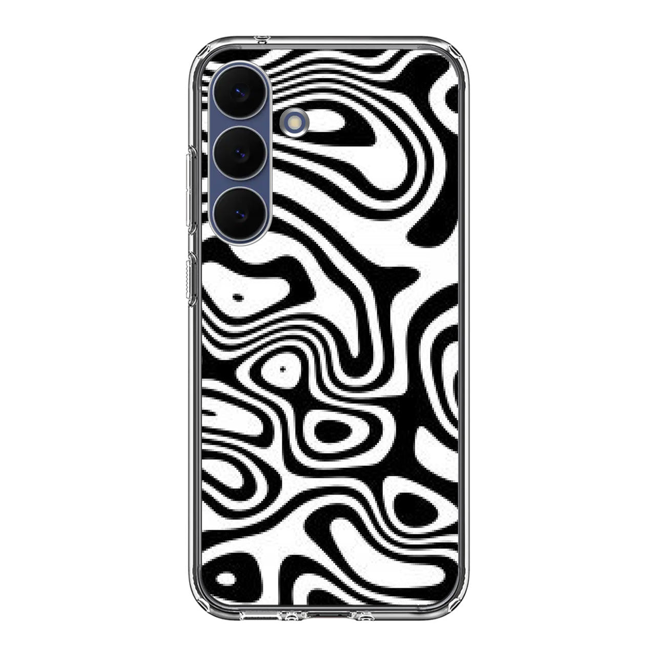 Abstract Black and White Background Samsung Galaxy S25 FE Case