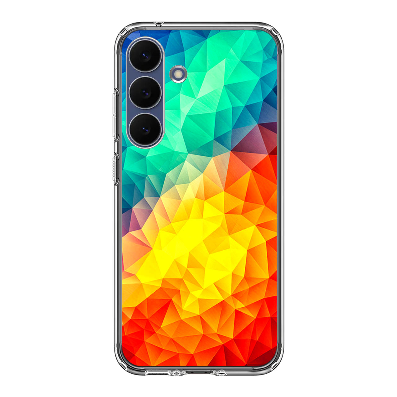 Abstract Multicolor Cubism Painting Samsung Galaxy S25 FE Case