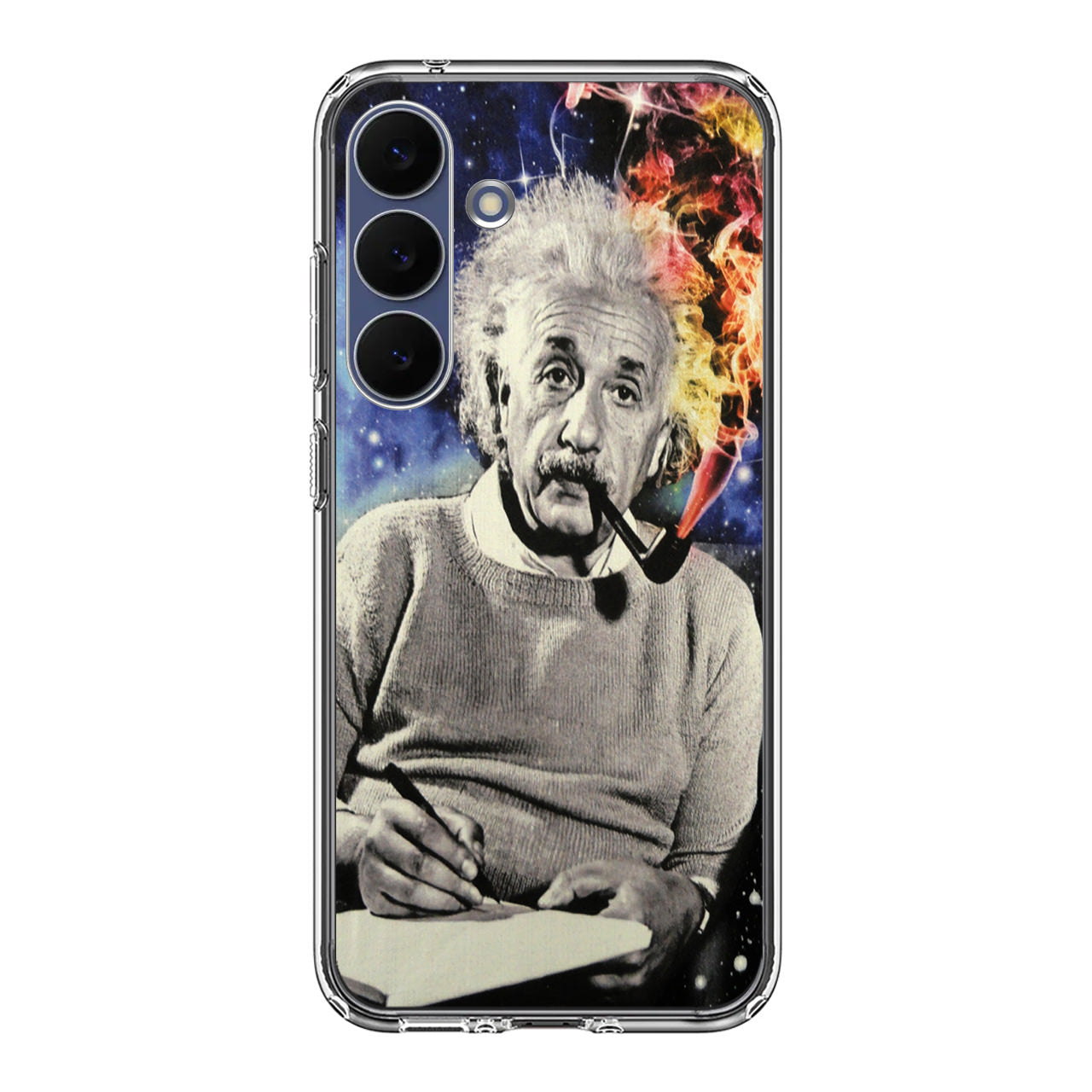 Albert Einstein Smoking Samsung Galaxy S25 FE Case