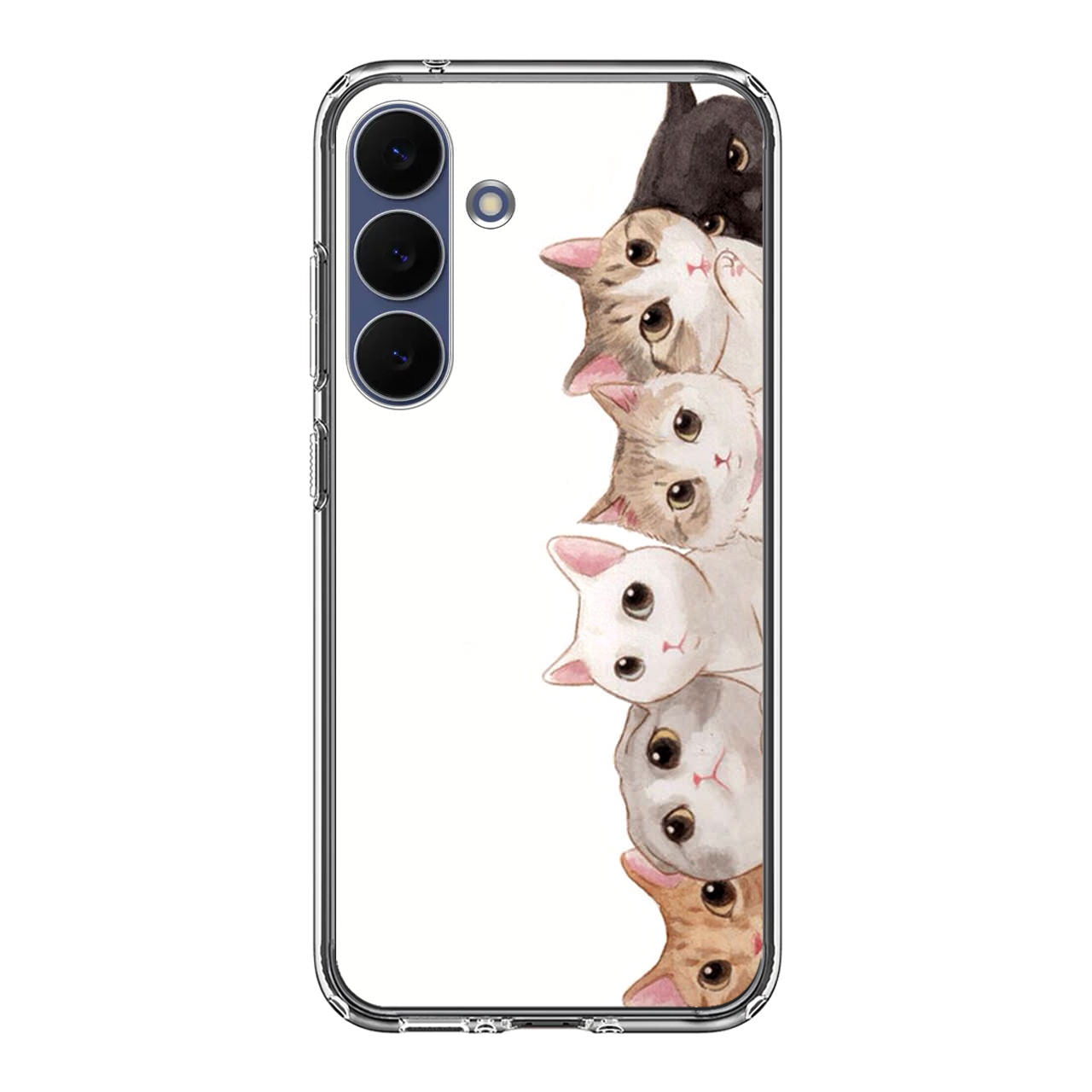 Cute Cats Vertical Samsung Galaxy S25 FE Case