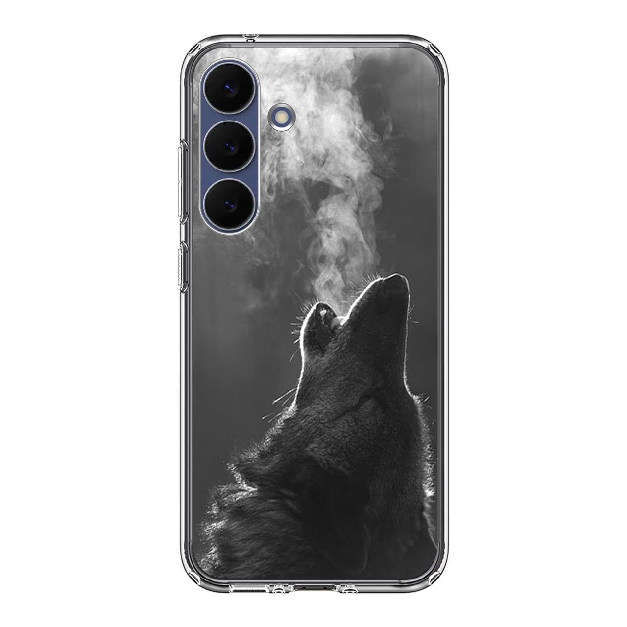 Howling Wolves Black and White Samsung Galaxy S25 FE Case