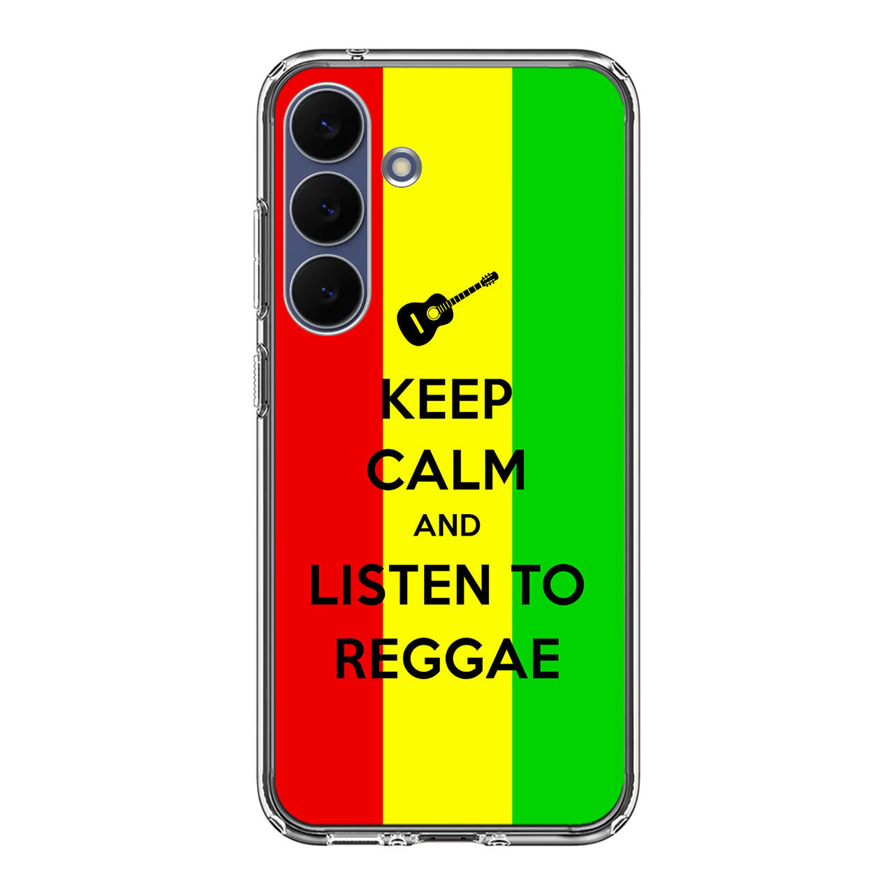 Keep Calm and Listen to Reggae Samsung Galaxy S25 FE Case