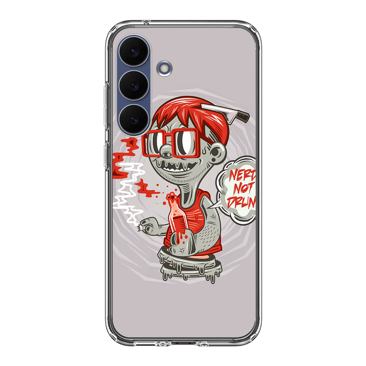Nerd Not Drunk Zombie Samsung Galaxy S25 FE Case