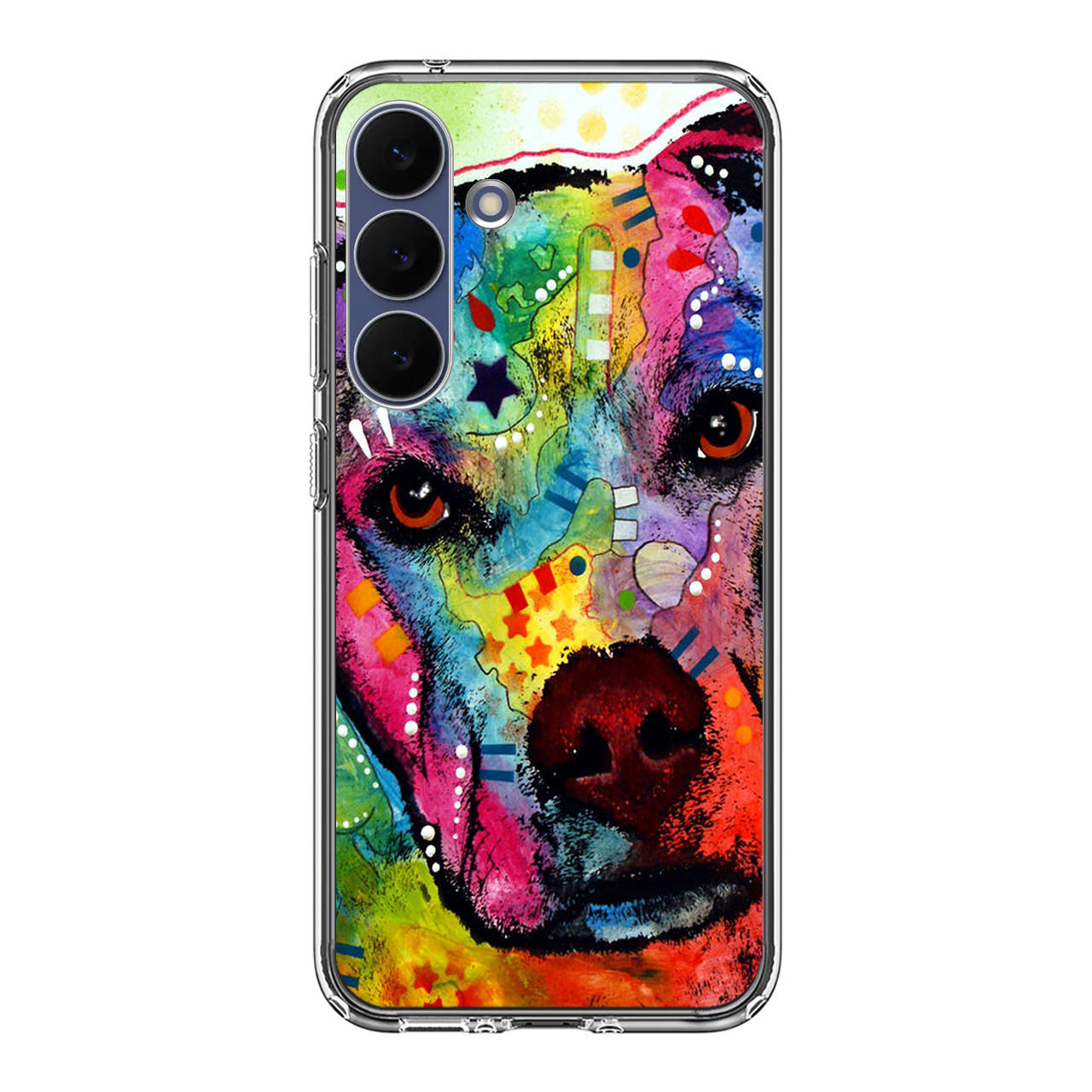 Pitbull Love Painting Samsung Galaxy S25 FE Case