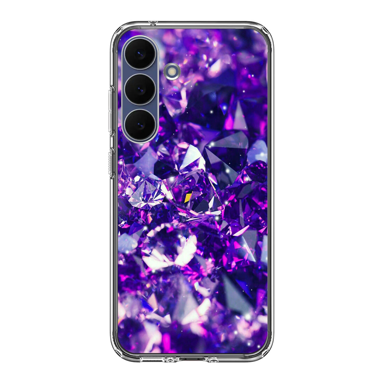 Purple Crystal Samsung Galaxy S25 FE Case
