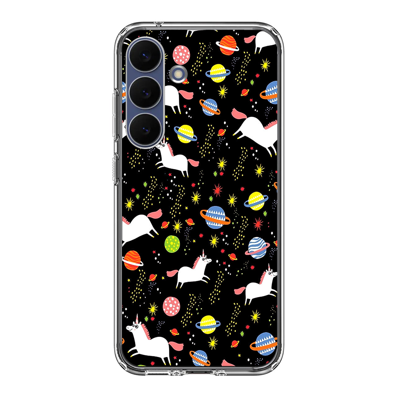 Space Unicorn Pattern Samsung Galaxy S25 FE Case