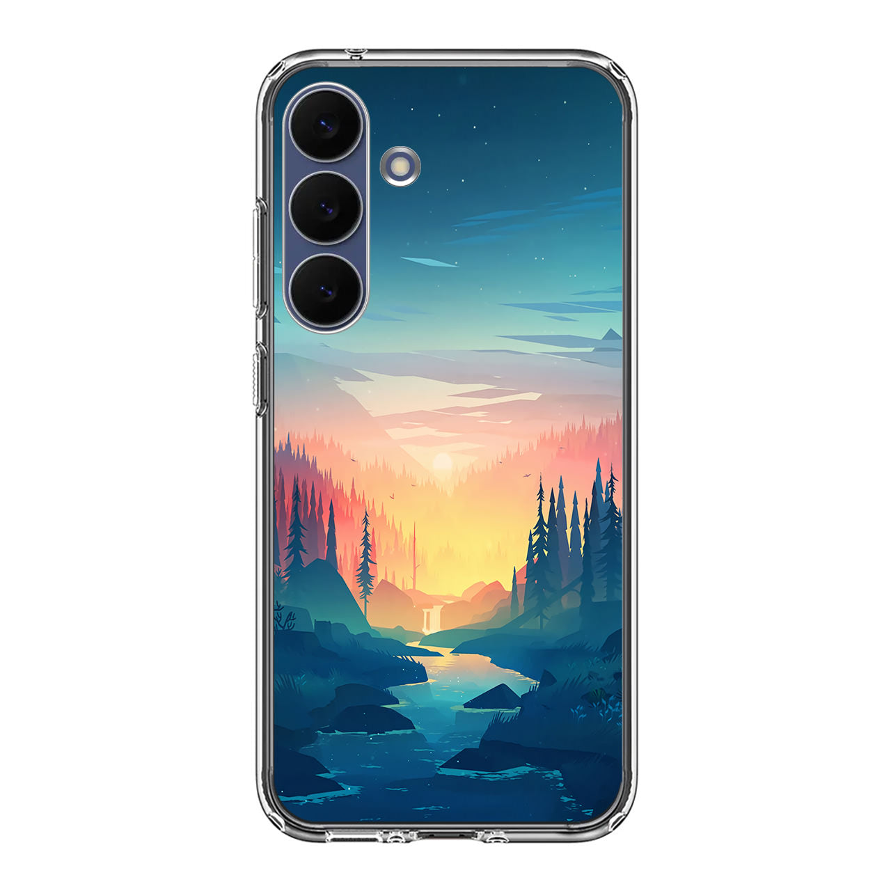 Sunset at The River Samsung Galaxy S25 FE Case