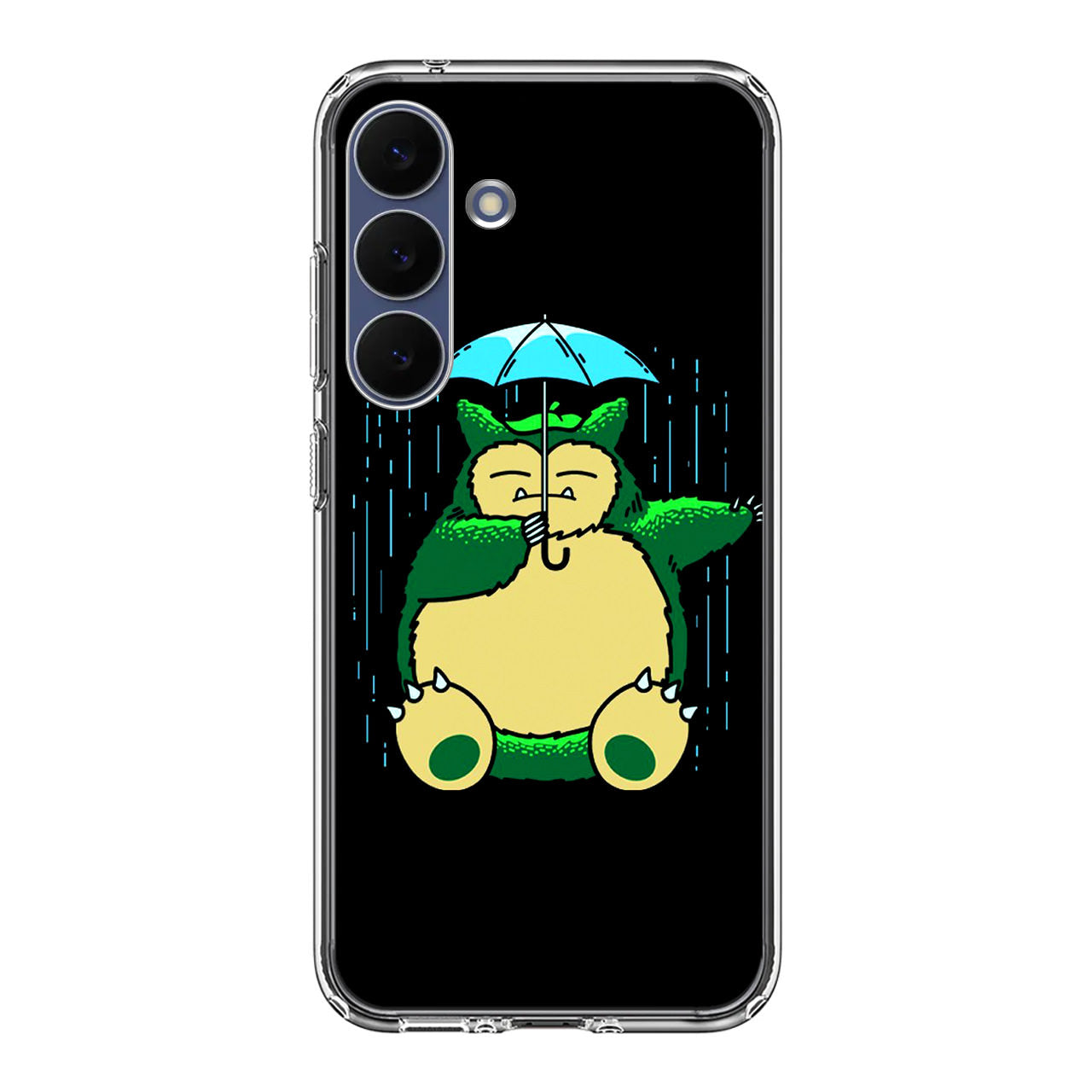 Cute Snorlax Umbrella Samsung Galaxy S25 FE Case