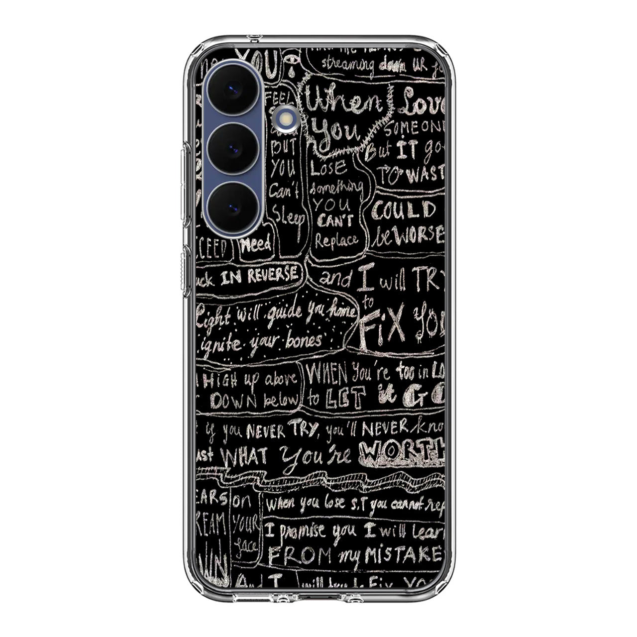 Fix You Lyrics Samsung Galaxy S25 FE Case