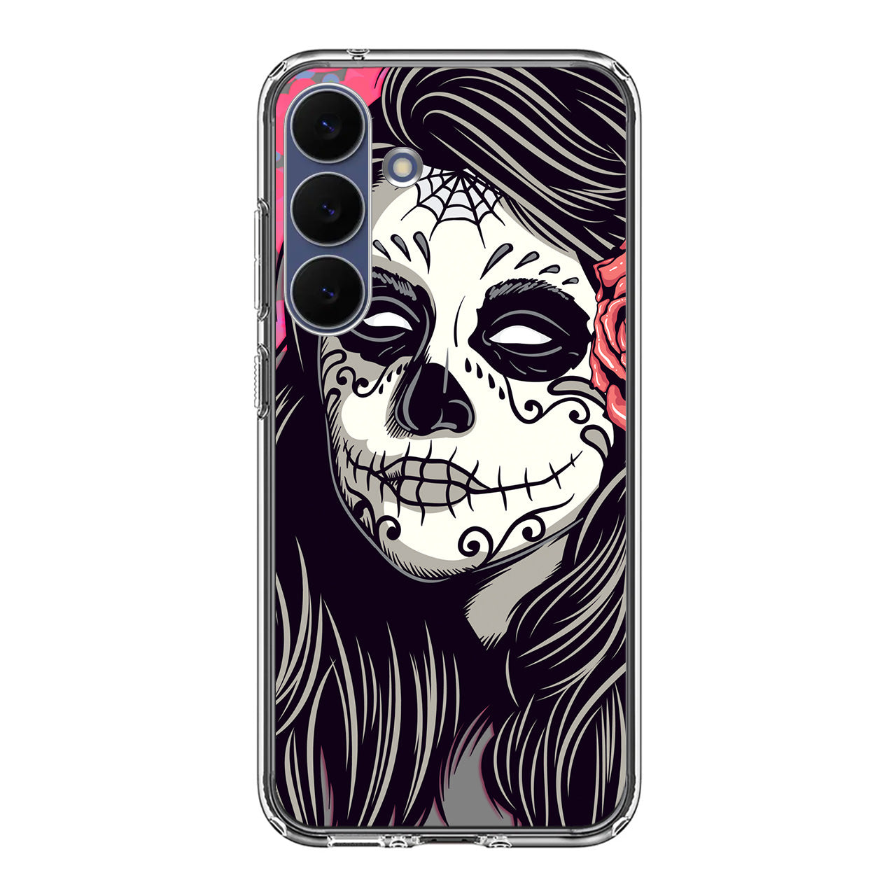 Girl Skull Flower Samsung Galaxy S25 FE Case