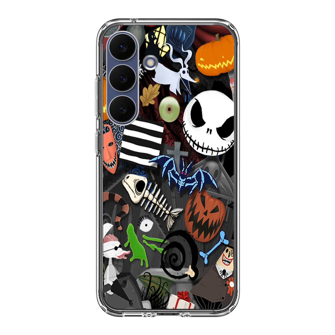 Nightmare Before Chrismast Collage Samsung Galaxy S25 FE Case