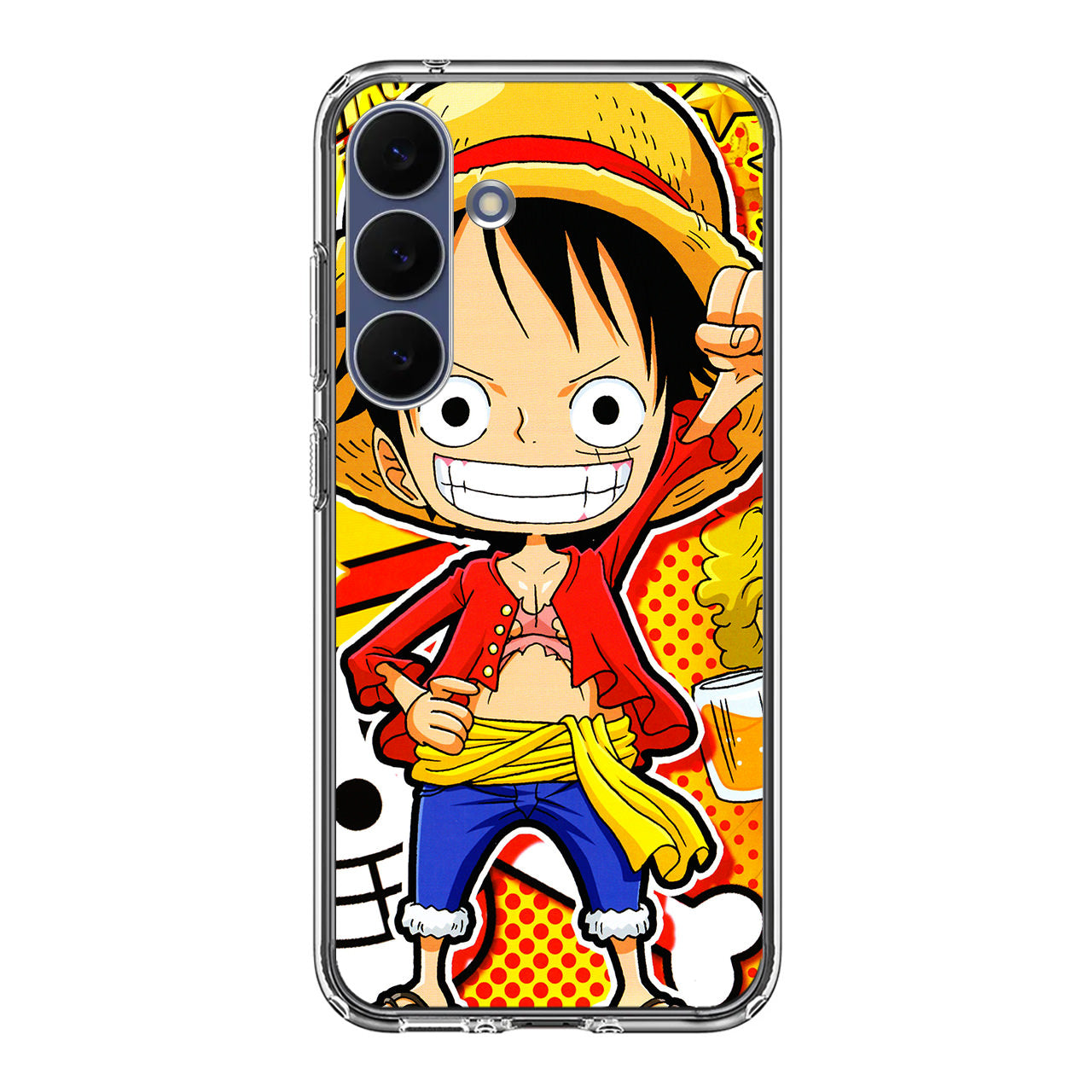 One Piece Cute Luffy Samsung Galaxy S25 FE Case
