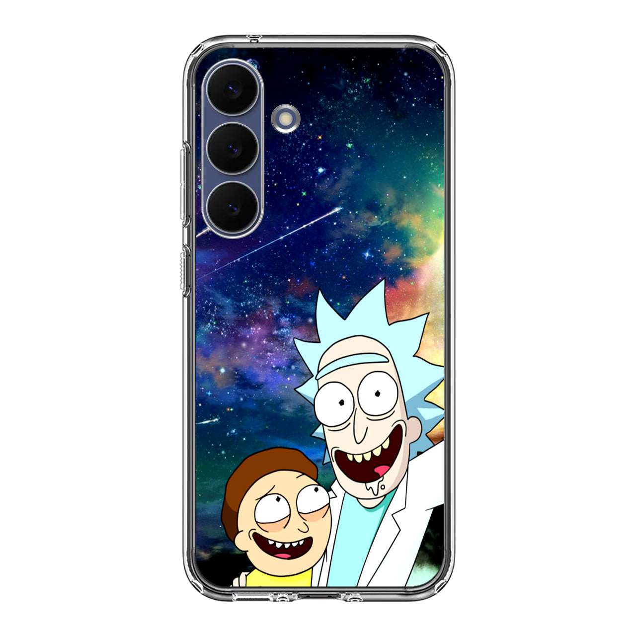 Rick And Morty In The Space Samsung Galaxy S25 FE Case
