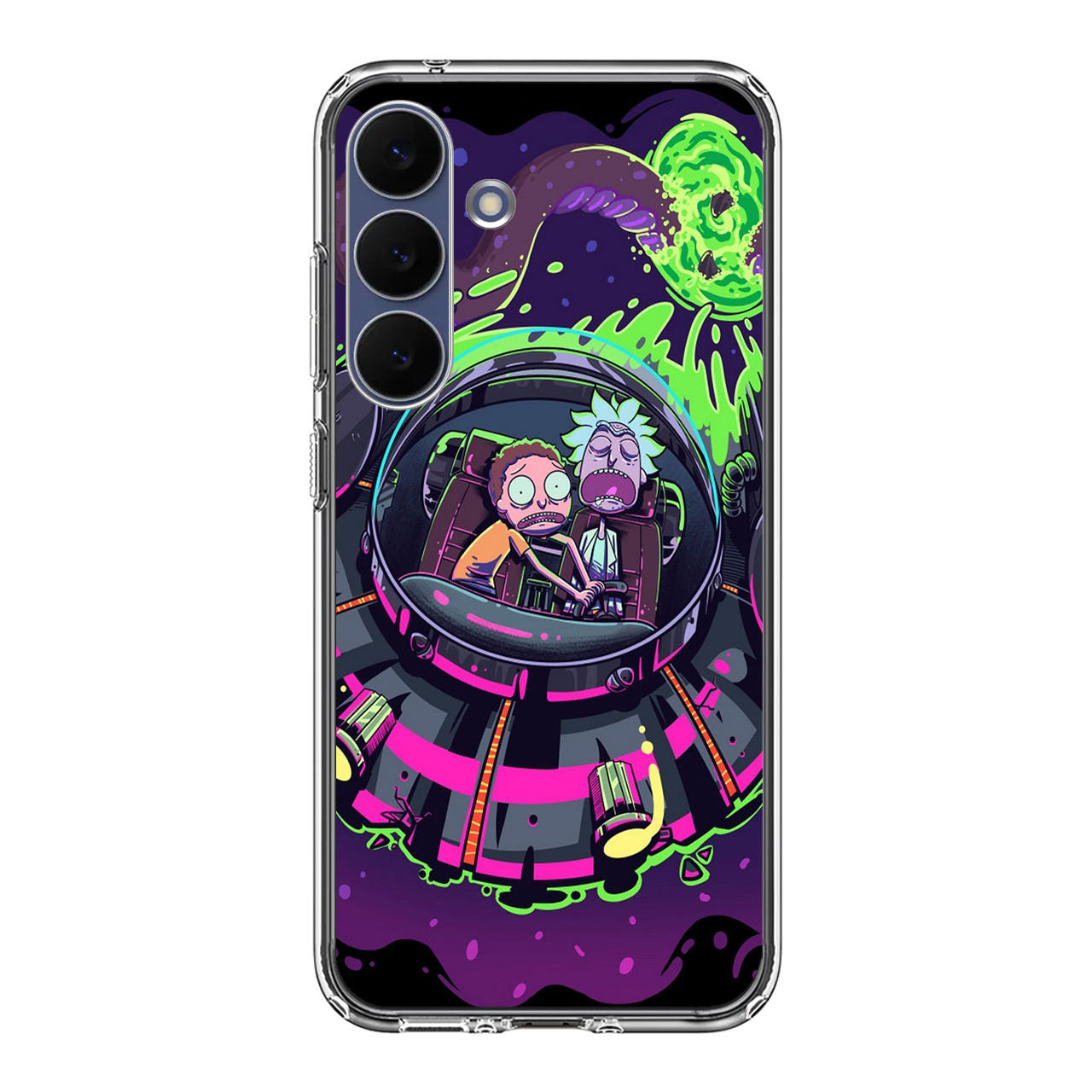 Rick And Morty Spaceship Samsung Galaxy S25 FE Case